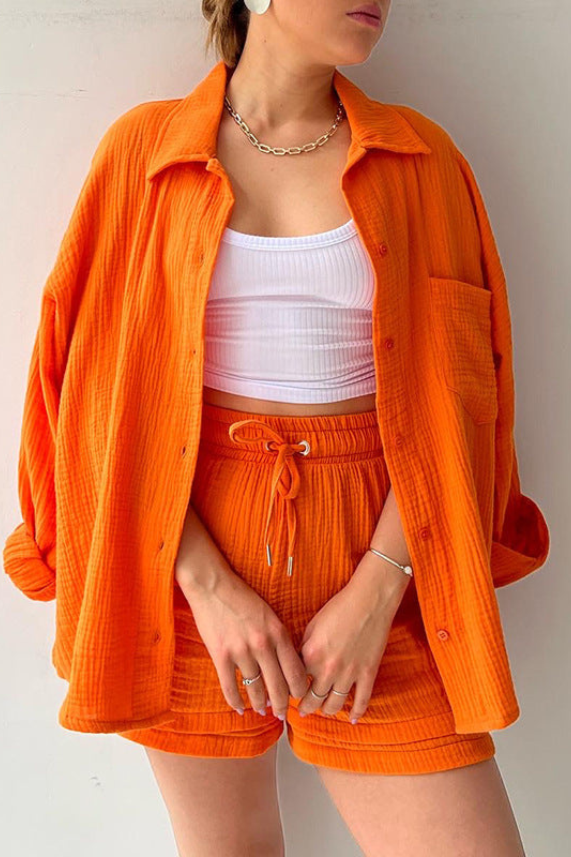 Sunset Glow - Women’s Cotton Two-Piece Set