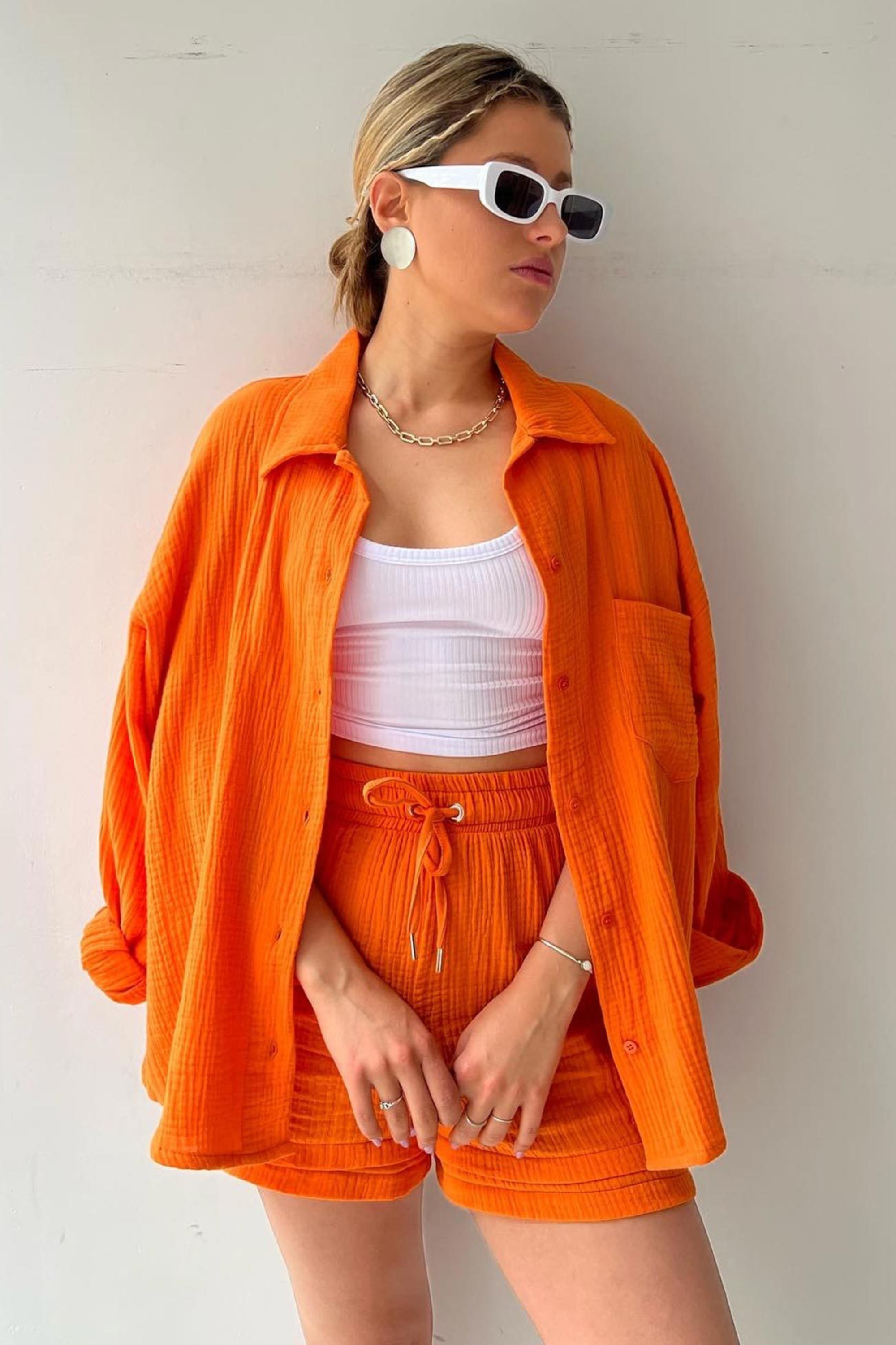 Sunset Glow - Women’s Cotton Two-Piece Set