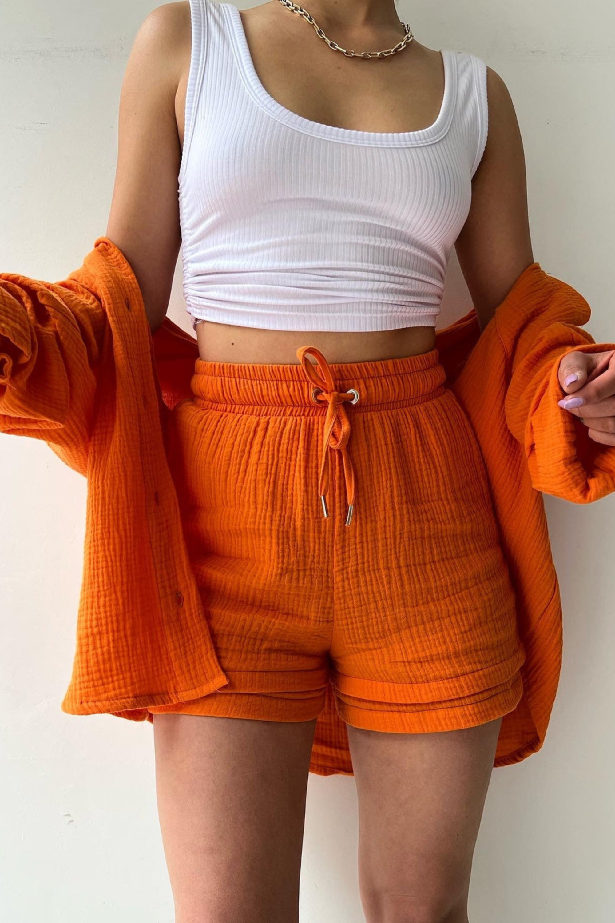 Sunset Glow - Women’s Cotton Two-Piece Set